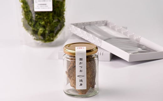 三角屋水産の「潮かつおの贈り物」 潮かつお 塩かつお しおかつお 焙り のり おろし金 西伊豆 伊豆 ギフト お歳暮 お中元