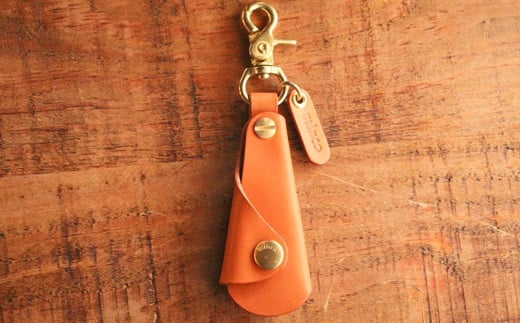 【minca】栃木レザーの真鍮靴ベラキーホルダー/シューホーン01/キャメル 641【雑貨 日用品 人気 おすすめ 】