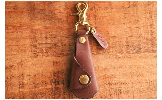 【minca】栃木レザーの真鍮靴ベラキーホルダー/シューホーン01/チョコ 641【雑貨 日用品 人気 おすすめ 】