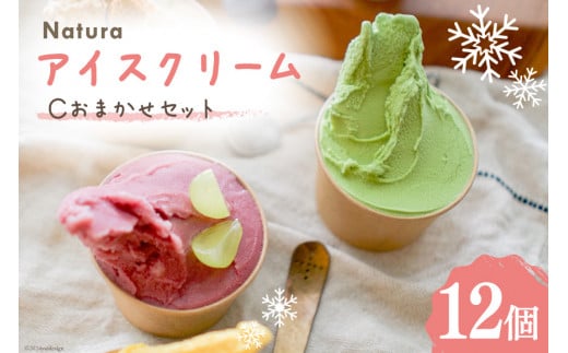 アイス ナチューラのアイスクリーム Cおまかせセット 12個入り [ナチューラ 徳島県 北島町 29am0003] アイスクリーム スイーツ セット 詰め合わせ ジェラート