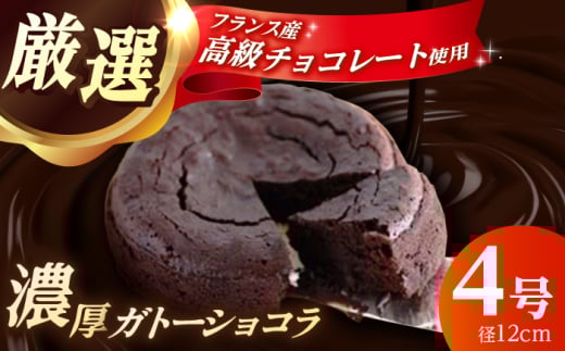 【年内発送】【特選】 ガトーショコラ  (4号サイズ)  1個 【かいせい製菓】開成町 ケーキ ショコラ チョコレート チョコ スイーツ デザート チョコケーキ 冷凍 [BDAJ001]