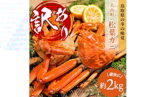 OM-13-2　[冷凍]訳あり松葉ガニ約2kg詰め合わせ【2026年1月以降発送】