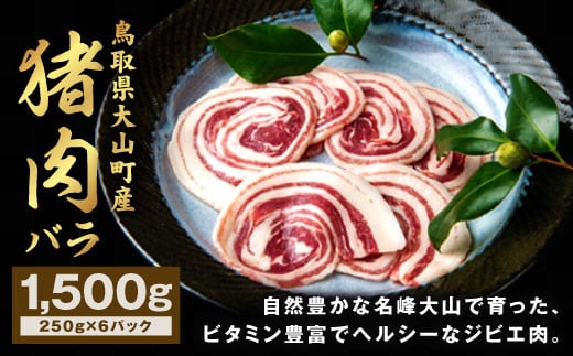 GB-07 猪肉 バラ 1.5kg(250g×6パック)