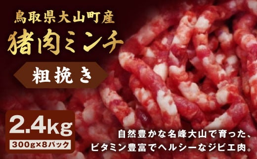 GB-18 猪肉ミンチ(粗挽き)2.4kg(300g×8パック)