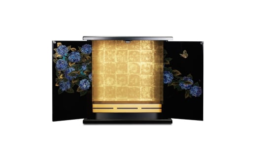 タツクラフト 紀州塗り ミニ仏壇 雅 大 紫陽花 【Tk169】【ttcf041】