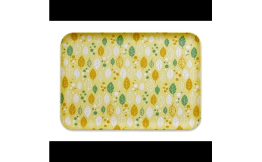 友禅染和紙トレー M 33cm 2枚セット オータムリーフ イエロー タツクラフト 【Tk274】【ttcf086】