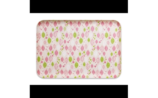 友禅染和紙トレー L 39cm 2枚セット スプリング リーフ ピンク タツクラフト 【Tk295】【ttcf105】