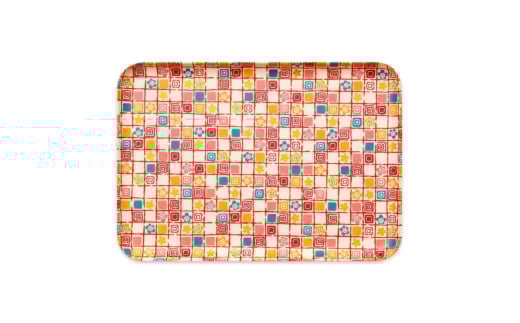 タツクラフト 友禅和紙トレー M 33cm 2枚セット 梅桜 格子 【Tk305】【ttcf114】