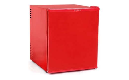 SunRuck ペルチェ方式 1ドア電子冷蔵庫 レッド【1591785】