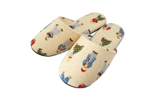 ハバメグミガールズソフトスリッパ　Fサイズ　ベージュ【1643847】