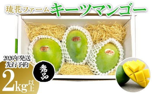 【2026年発送先行予約】キーツマンゴー秀品2kg以上 沖縄 おきなわ まんごー 秀品 贈答用 先行予約 ふるさと納税 送料無料 甘味 糖度 おいしい お土産 キーツ 果物 くだもの 果実 2キロ 箱入り 食べ物 フルーツ