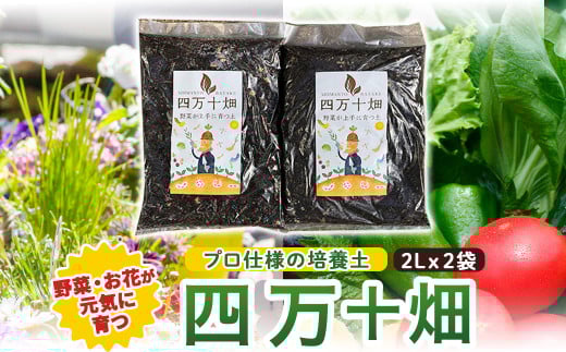 味と収穫量が違う、プロ仕様の培養土「四万十畑」2Lx2袋 Fis-A04 趣味 ガーデニング 家庭菜園 園芸 ベランダ菜園 プランター 種 種子 プロ仕様の肥料 培養土 畑 土造り 土壌改良 土づくり 土壌改良剤