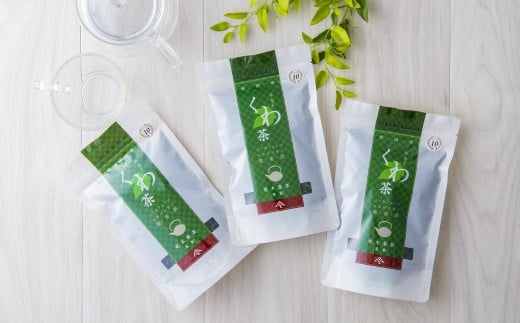 定期便/6ヶ月 更木桑茶 茶葉セット(100g×3個)お茶 健康茶 きたかみ さらき 国産 カフェインフリー カフェインゼロ 桑の葉 まろやかな甘み 豊富な栄養 抗酸化作用 岩手県 北上市 更木ふるさと興社 K0027