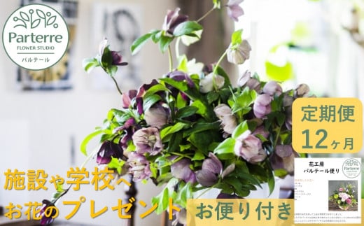 お世話になっている方へ・お花のギフト12ヶ月定期便 毎月1回計12回