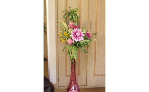 [空気をキレイにするアートフラワー]季節の花束