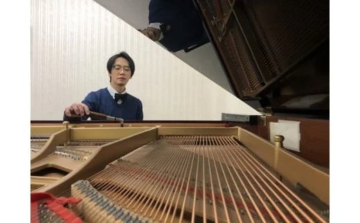 グランドピアノ 1台調律チケット(1500円分) ピアノ 調律 点検 音楽 楽器 チケット 岩手県 北上市 A0357