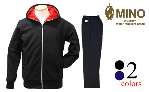 【 Lサイズ / ブラック 】MINOウェア 上下セット