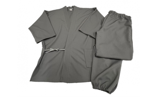 MINO作務衣【Lサイズ、グレー】