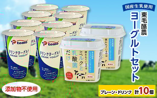 東毛酪農ヨーグルトセット_ ヨーグルト 乳製品 セット プレーン ドリンク 国産 生乳 ピュア 東毛酪農 群馬県 無添加 冷蔵 人気 おすすめ 送料無料 贈答 ギフト プレゼント 【1216999】