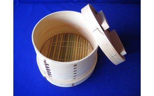 萬力屋の桧曲輪和セイロ（24cm）1段1組 1升用 ＜136-014＞