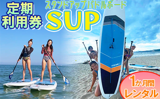 【会員チケット】SUP 1か月 レンタル 定期利用券 マンスリーパス 【マリンショップBUZZ】＜163-010＞