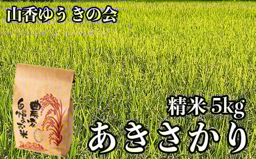 【 令和7年産 新米 】山香ゆうきの会の米 5kg(精米:あきさかり) 新米 5kg 米 <002-001>