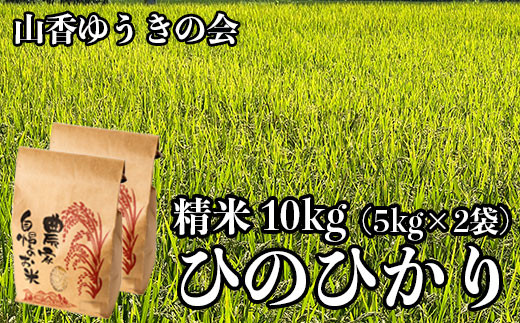 【 令和7年産 新米 】山香ゆうきの会の米 10kg(精米:ひのひかり) 新米 10kg 米 <002-005>