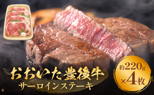 おおいた豊後牛 黒毛和種 サーロインステーキ 220g×4枚 おおいた 豊後牛 黒毛和種 サーロイン ステーキ 牛肉 和牛 霜降り 柔らかい  天皇賞 農林水産大臣賞 内閣総理大臣賞
