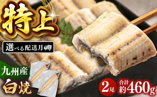 鹿児島産 うなぎ 白焼 2尾セット ▼国産 鰻 ウナギ 白焼き 特大 本格 有頭 九州産 丑の日 桂川町/山水商事 [ADAH009]