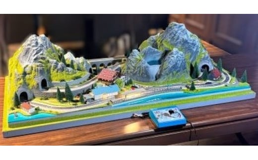 SS001-25 鉄道模型【Nゲージ】氷河特急レイアウト　湖畔の駅