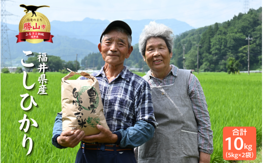 [A-086001]【令和７年産】自然の清流が育んだ奥越産コシヒカリ10kg（5kg×2袋）