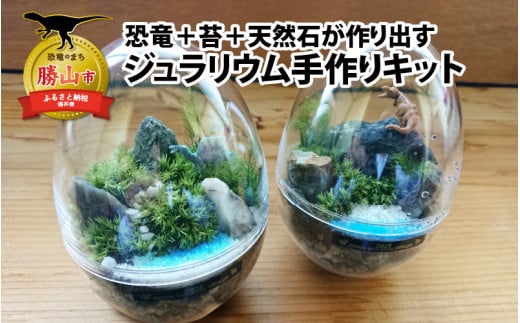 恐竜＋苔＋天然石が作り出す、癒やしの自然空間！ ジュラリウム手作りキット [B-070001]