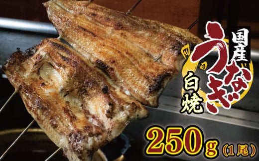 うなぎ 国産 鰻 白焼き 1尾 250g 高知県産あら塩付き 炭火焼き ウナギ 国産うなぎ 白焼 鰻白焼き 塩 あら塩 粗塩 セット 魚 魚介 惣菜 ギフト 贈り物 贈答 土用の丑 和食 日本料理 冷凍 徳島県 吉野川市