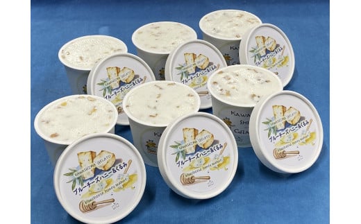 川島ジェラート　プレミアム　ブルーチーズハニー＆くるみ（６個１箱セット）