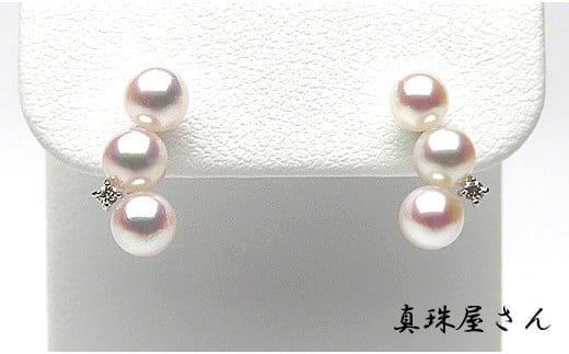 真珠屋さん めっちゃ 綺麗 ! 可愛い 本格 派 ピアス Pt900 ベビー真珠 アコヤ真珠 (Pt900) / 真珠 アクセサリー ピアス パール Pt900 プラチナ ジュエリー ダイヤ ダイヤモンド 人気 三重県 伊勢志摩 伊勢 志摩 志摩市