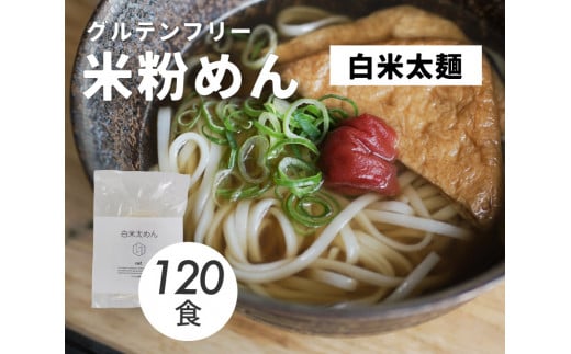 グルテンフリー 無添加 白米太めん 120袋入り 092004