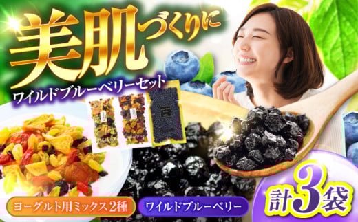 ワイルドブルーベリー200gセットB(ヨーグルト用ミックス)【多々楽達屋】砂糖不使用 ドライフルーツ たたらちや tataratiya [MAD034]