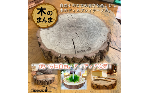 木のまんま　高さ5センチ×直径20-30センチ 重量約2kg　丸太の輪切り｜丸太 輪切り 丸太輪切り 木材 ふるさと納税 伊那市 長野県 信州【011-99】