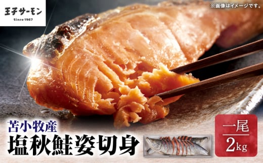【王子サーモン】塩秋鮭姿切身(1尾) 2kg T041-003