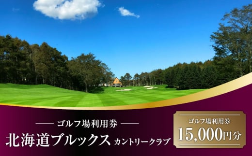 E06 北海道ブルックスカントリークラブ ゴルフ場利用券 15,000円分 T042-FT10