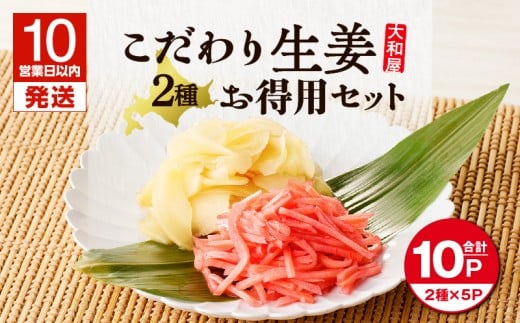 【10営業日以内に発送】大和屋こだわり 生姜お徳用セット T055-017