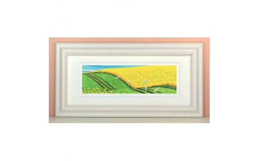 栗乃木ハルミ版画額装品「peace」【1334319】