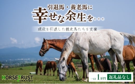 ※連携解除中※【引退競走馬 余生支援】北海道 岩内町 ホーストラスト北海道支援 1万円コース 引退馬 F21H-556