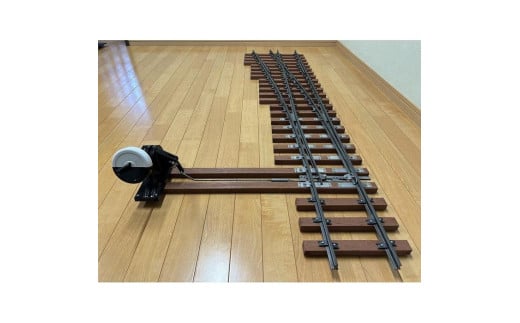 ミニ鉄道パーツ 合成枕木製6番片開き分岐器(左) 1セット ※沖縄・離島(一部除く)への配送不可