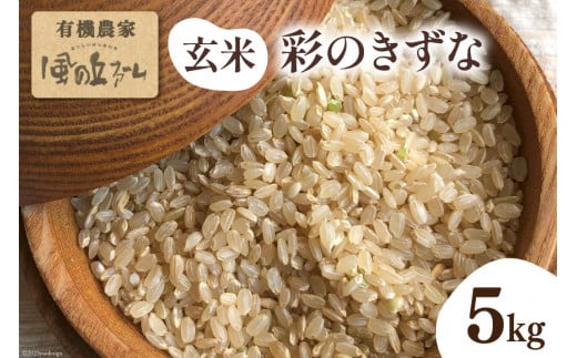玄米 彩のきずな 5kg [風の丘ファーム 埼玉県 小川町 178] 米 お米 こめ ご飯 ごはん おにぎり コメ 農家直送 国内産米