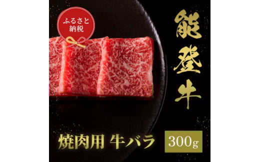 ＜和牛セレブ＞能登牛 牛バラ 焼肉 300g【1556782】
