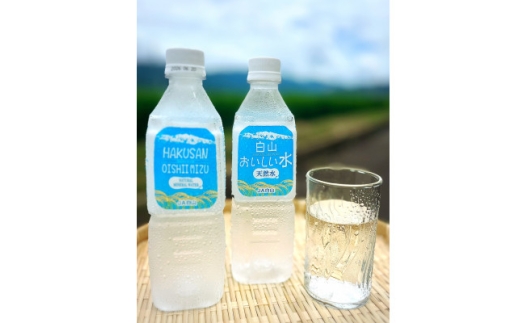 白山おいしい水 天然水 550mlペットボトル×24本(1ケース)【1633047】