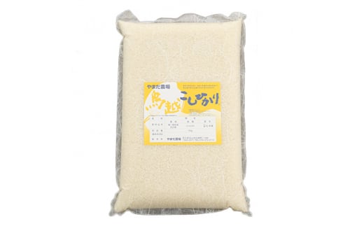 やまだ農場の鳥越こしひかり5kg 白米【1019155】