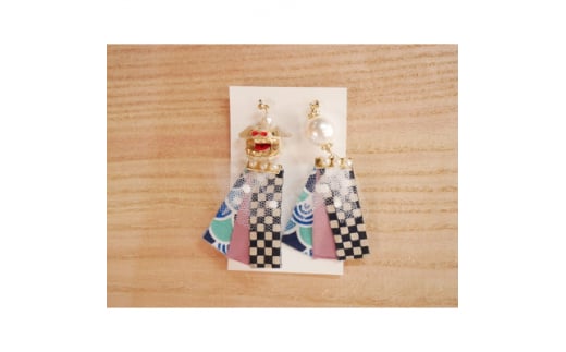 加賀獅子耳飾り　桜(ピアス)【1236967】