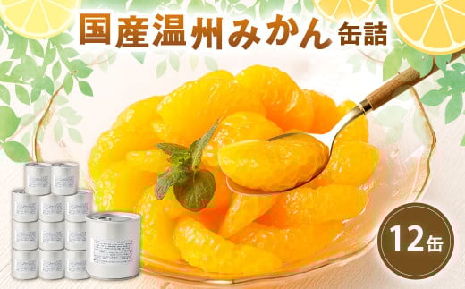 缶詰 国産 温州みかん缶詰12缶入（全粒） 温州みかん 蜜柑 ミカン デザート フルーツ缶詰 保存食 非常用 防災 備蓄食 フルーツ 果物
